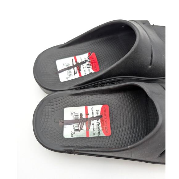 Oofos OOahh Sport Flex Recovery Slide Sandal Unisex Black Size USW6/M4 EU37 - Picture 11 of 11